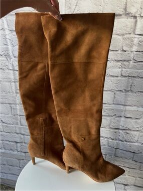 Cole Haan brown suede over the knee boots 7.5 NWT